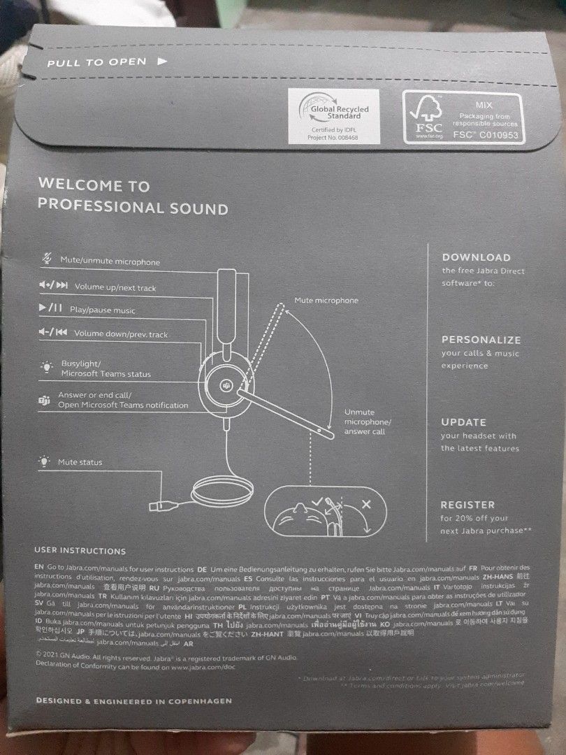 Jabra evolve2 40 (Category: Headphones & Headsets) located in Manila. Submitted by max0016 (Listing ID 1366600576, Image 2). Description: both brandnew never been open and use meetup nearby location and shipping(buyer expense) RFS: need funds Jabra Evolve2 40 - 3-microphone call technology -designed for all-day comfort -Noise-isolating design -wired.
