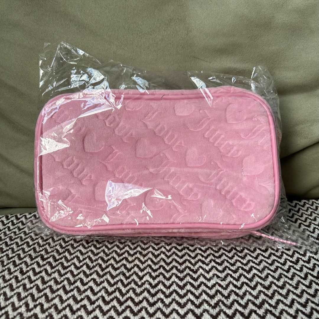 Juicy Couture Toiletry Bag w/ Bottle (Category: Clutches) located in Paranaque City. Submitted by wolfhill (Listing ID 1366636561, Image 2). Description: 100% authentic from the USA 100% brand new .