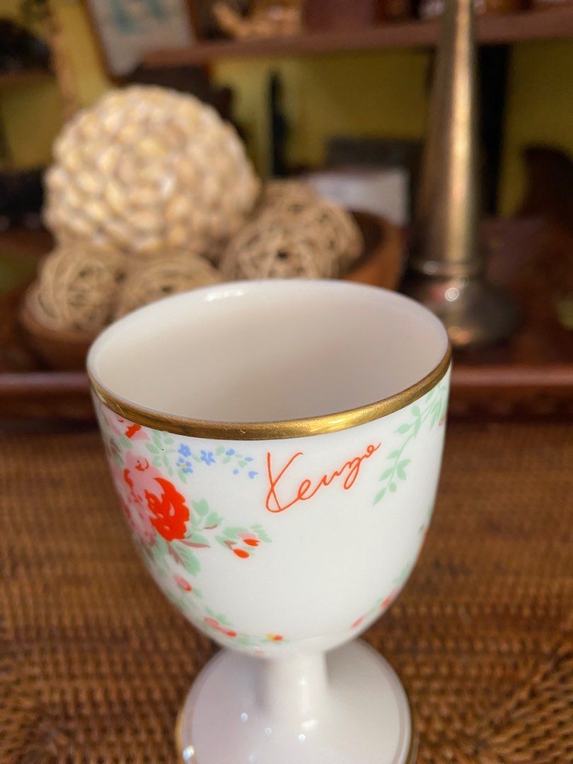 kenzo goblet (Category: Coffee & Tea Tableware) located in Dipolog. Submitted by thriftteata (Listing ID 1366559206, Image 2). Description: 5” No cracks No crazing.