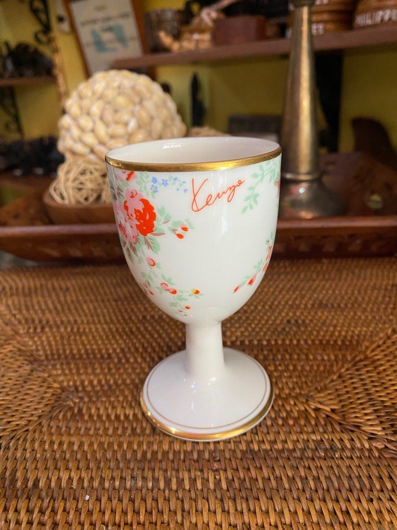 kenzo goblet (Category: Coffee & Tea Tableware) located in Dipolog. Submitted by thriftteata (Listing ID 1366559206, Image 1). Description: 5” No cracks No crazing.