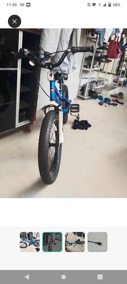 Kids bicycle for sale near Sengkang (Category: Bicycles) located in Singapore. Submitted by manibejobs (Listing ID 1366623117, Image 2). Description: Kids bicycle for sale near Sengkang Good condition, less used. good for 4 to 6 years. with training wheels 10$ extra.