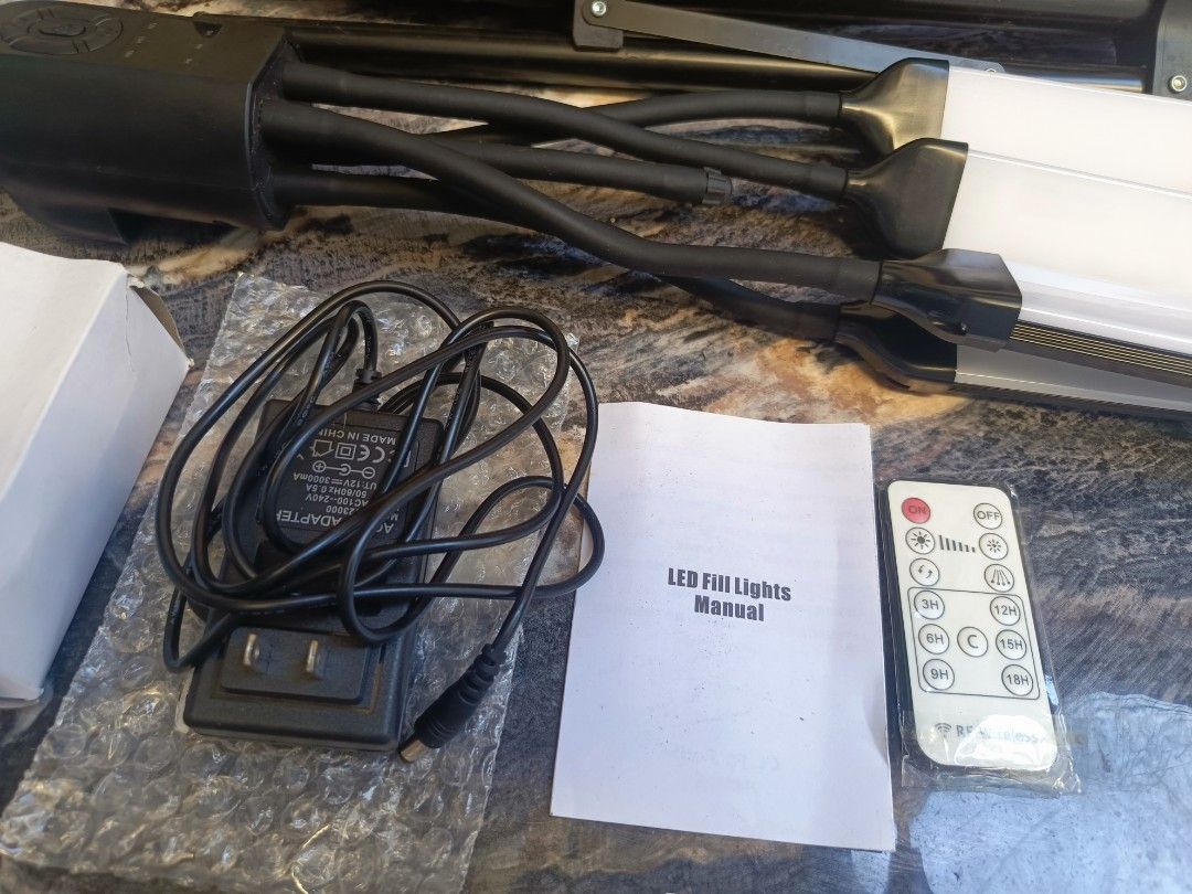 4 head LED Studio Light w/ Remote and Stand (Category: Lighting & Studio Equipment) located in Pasig City. Submitted by artliam888 (Listing ID 1366710397, Image 2). Description: BRANDNEW never been used . Complete with remote, adaptor, box. . ₱1,890 pesos only. 2,500+ sa market . Manggahan, Pasig City. Philippines 💴💶💵 Payment via, Bank, Gcash, BDO, Unionbank, BPI, WesternUnion, PayPal 🛵🚛🚚 LALAMOVE / COD / COP / LBC/J&T/JRS/Lalamove/Grab/UPS