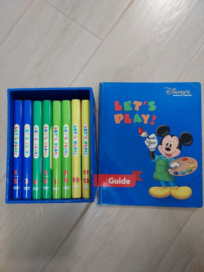 DWE Let’s play (DVD, Guide book) DWE レッツプレイ DVD 8枚 Let's play ディズニー英語システム