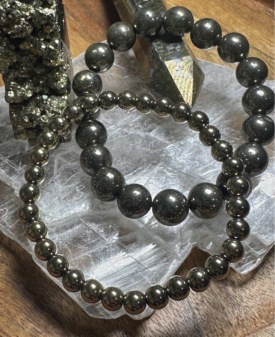 Natural Pyrite 6 and 10 mm (Category: Bracelets) located in Cavite. Submitted by dazzling_crystals (Listing ID 1366582786, Image 1). Description: .