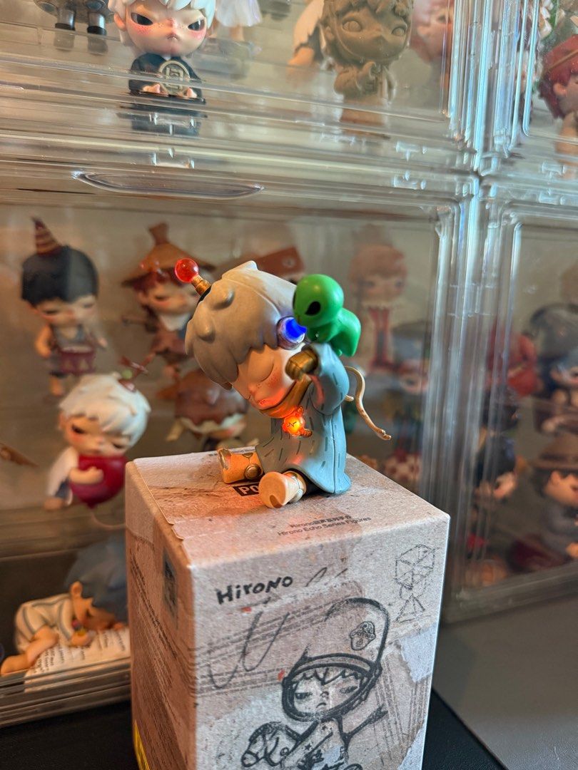 Never Growing Up (SECRET!!!) Hirono Echo Series (Category: Designer & Blind Box Toys) located in Makati City. Submitted by jumbo_rat (Listing ID 1366653561, Image 3). Description: Never Growing Up (HIRONO Echo Series Secret) Brand New / Opened Box with foil Price: ₱9000 Location: The Beacon Residences, Makati Deliveries: Within Metro Manila and Surrounding Provinces via Lalamove/Grab etc. MOP: GCASH/BDO/BPI/METROBANK or Cash.