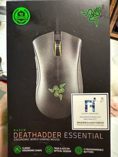 PC Mouse Razer Deathadder Essential Black Ergonomic Wired Gaming Mouse63009803080578110