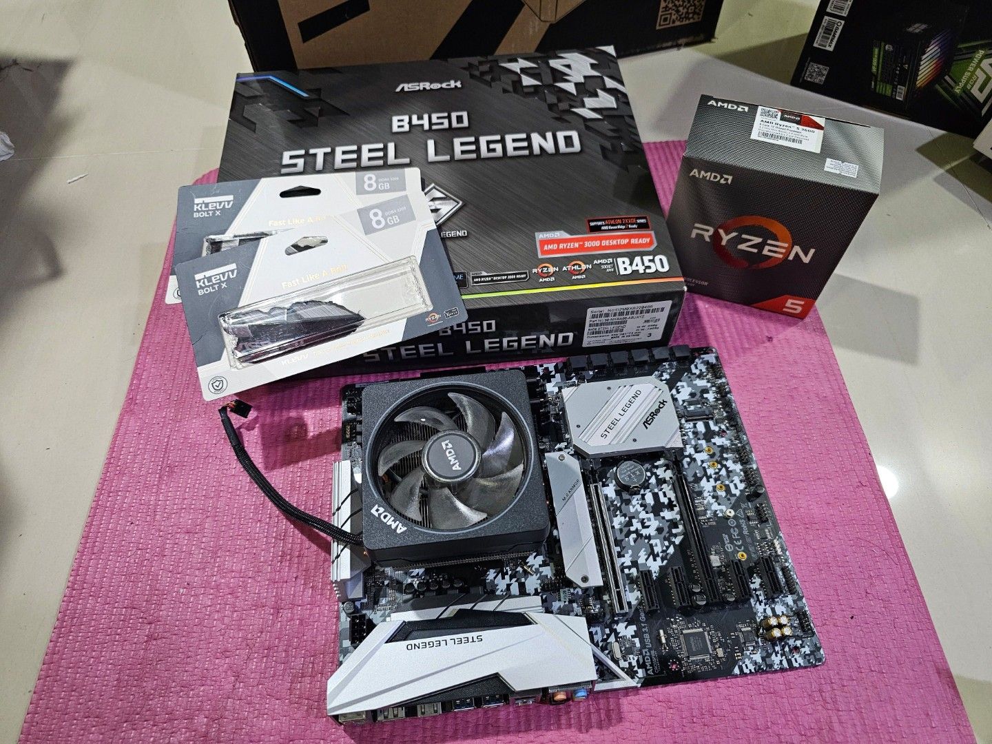 Amd Ryzen B450 Steel Legend Cpu Support B450m Asrock B450 Steel