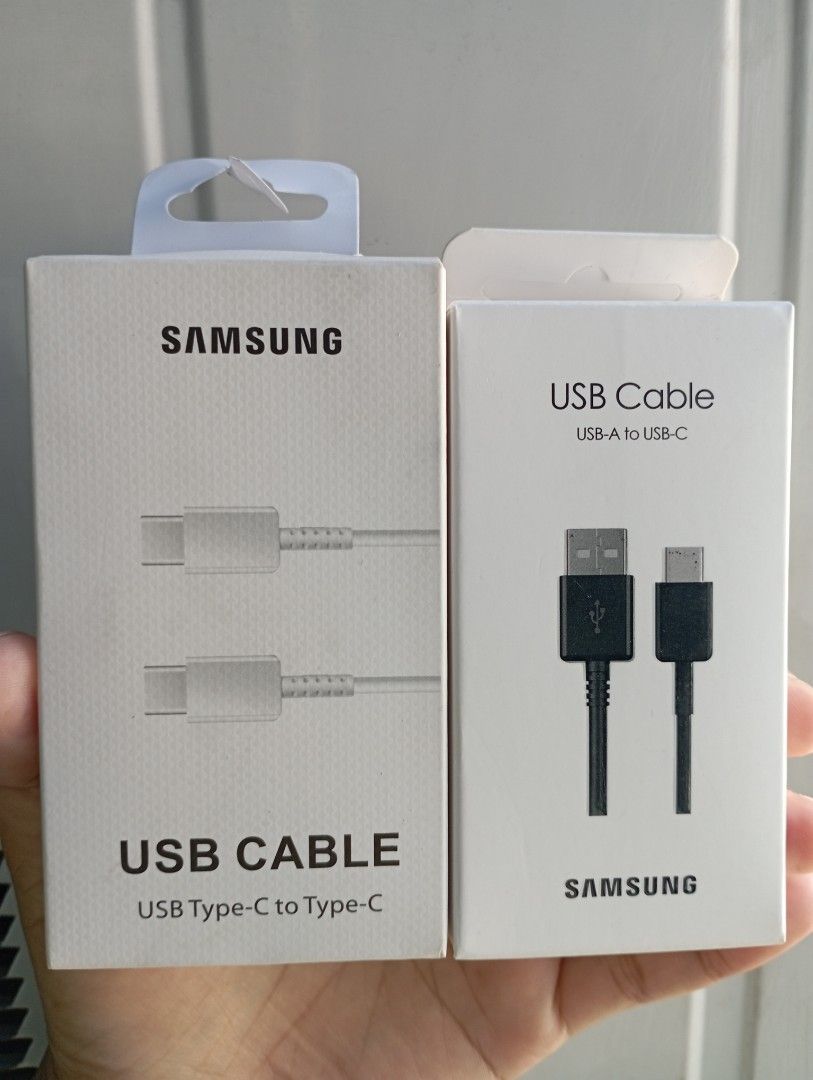 Samsung cable USB-A to USB-c & usb type c to type c (Category: Chargers & Cables) located in Manila. Submitted by pricious (Listing ID 1366576254, Image 1). Description: .