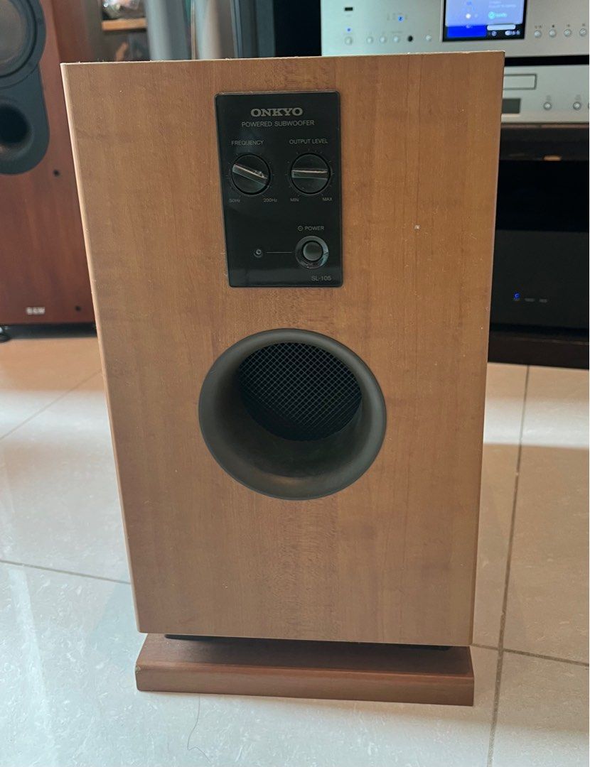 ONKYO sl-105 サブウーファー ◇ONKYO SL-105 POWERED SUBWOOFER