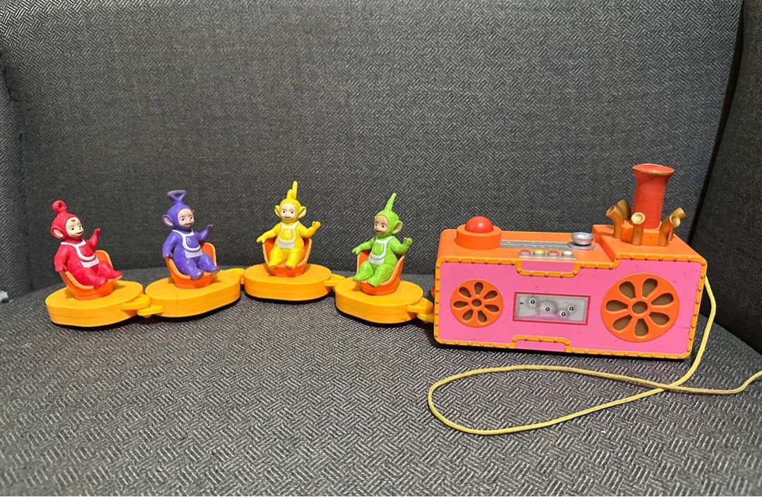 Teletubbies Pull Along Custard Train (Category: Kids Toys) located in Manila. Submitted by eiya.love (Listing ID 1366619585, Image 1). Description: .