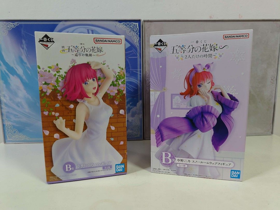 the quintessential quintuplets figures ichiban BANDAI (Category: Toy Figures) located in Singapore. Submitted by identityvhappyhouse (Listing ID 1366653299, Image 1). Description: brand new in box figure $17 each buy 2 for $30 meet up only at green lines.