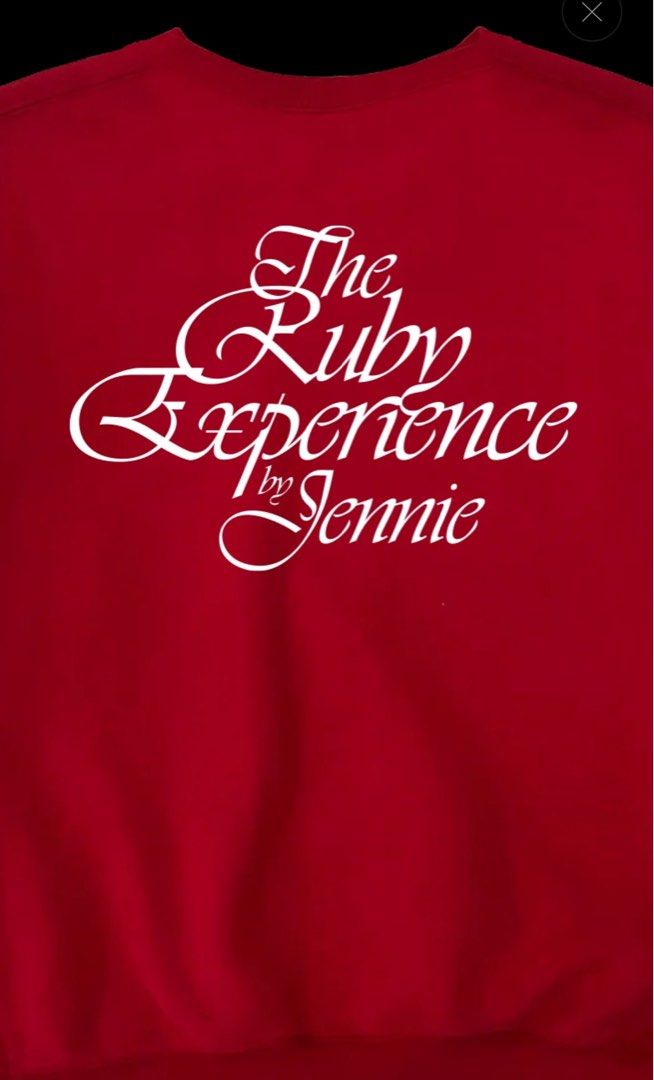 JENNIE BLACKPINK The Ruby Experience Crewneck Sweatshirt (Category: Coats, Jackets and Outerwear) located in Manila. Submitted by kaytee_39455 (Listing ID 1366643435, Image 3). Description: JENNIE THE RUBY EXPERIENCE CREWNECK SWEATSHIRT Size: Large Meet up Or Grab/Lalamove shouldered by the buyer Brand new / unused With complete packaging .