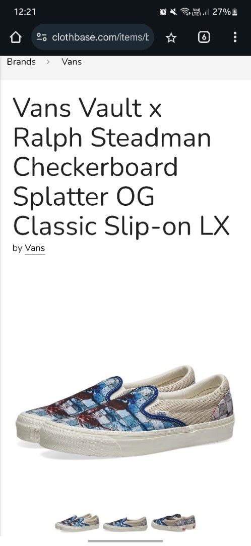 Authentic Vans Vault Ralph Steadman Limited Edition Collection Slip-On (Category: Casual Shoes) located in Bacoor. Submitted by kollective. (Listing ID 1366695928, Image 2). Description: Limited Edition Vans Collaboration with designer and illustrator Ralph Steadman Size: 23.5 - 24 cm Unisex (for both men and women) Still Slightly Negotiable ❤️ Guaranteed Authentic ❤️ Bought from Tokyo Japan for ¥34,999.00 this April as a gift supposedly, but we 