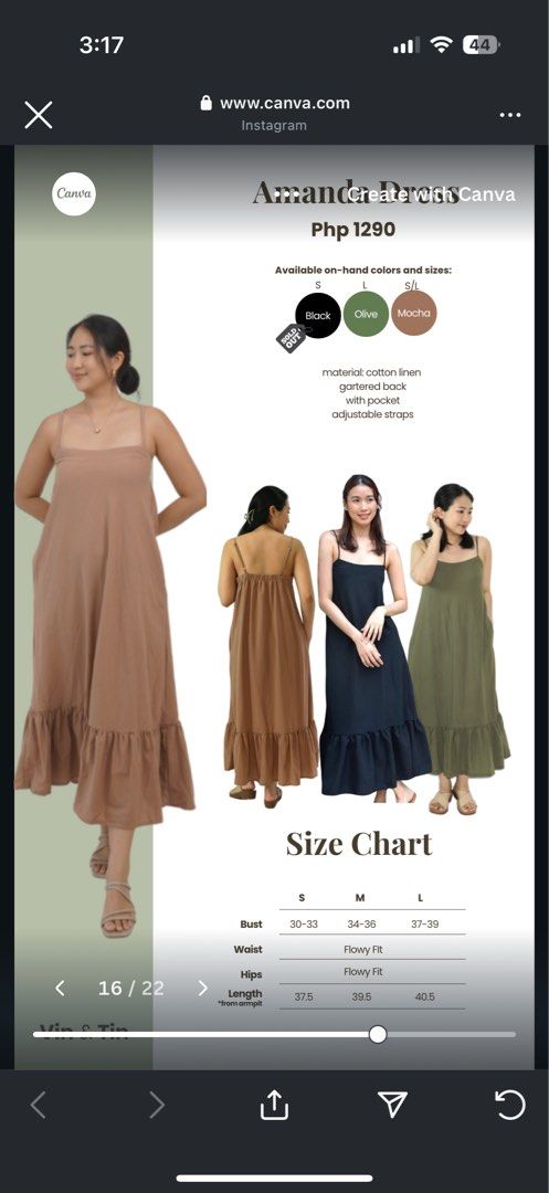Vin and Tin Amanda Dress (Category: Dresses) located in Las Pinas. Submitted by new.space8 (Listing ID 1366608571, Image 1). Description: - Freesize - Color rate 8/10 - Location: Las Piñas City/Mandaluyong - MOP: Gcash/BDO - Sf will be shouldered buy the buyer - Booking of courier will be done by the buyer - Feel free to message me for any questions! :) .