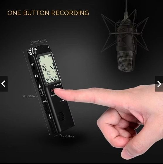 16GB/32GB Voice Recorder USB Professional Dictaphone Digital Audio Voice Recorder With WAV,MP3 Player (Category: Other Audio Equipment) located in Singapore. Submitted by jadese (Listing ID 1368356891, Image 3). Description: Model: N28 Specification: Item type: LCD Digital Voice Recorder + MP3 Player USB interface: Standard USB 2.0 Memory capacity: 32GB/16GB Support system: Windows 2000/XP/Vista/7/10 Deletion function: delete MP3 music files and 