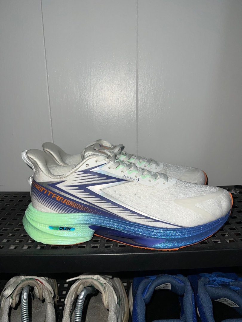 361 Degrees Running Shoes - Titan Pro (Category: Sneakers) located in Las Pinas. Submitted by ffinds (Listing ID 1368351623, Image 2). Description: 361 deg running shoes - titan pro Size 9 Comfy daily/easy run Used 3x only around 12km. Feels like new No box ❌SRP: 6,000 in mall ✅Selling for: 2,300 only RFS: bought evo sl.