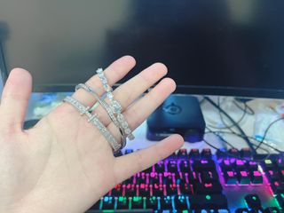 純銀仿鑽石手鈪*364239069244162110