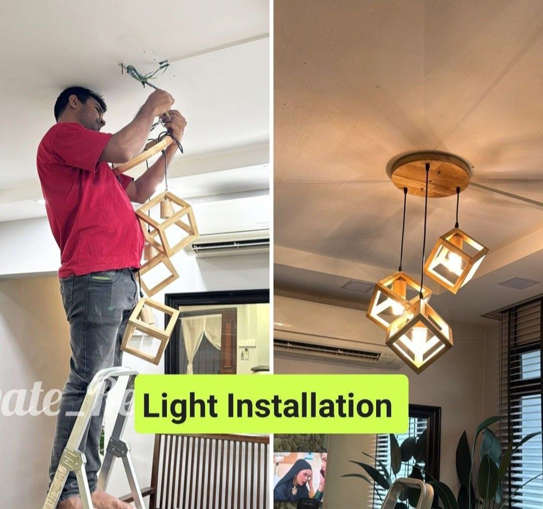 40%offer fan install/light install/socket install/power point install/water heater installation/wiring/re-wiring service all over sg62863093342722112