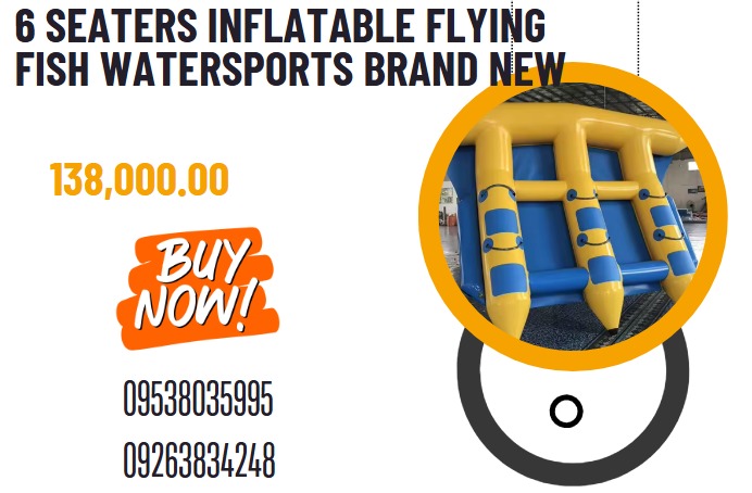 6 seaters inflatable flying fish watersports brand new, Commercial ...