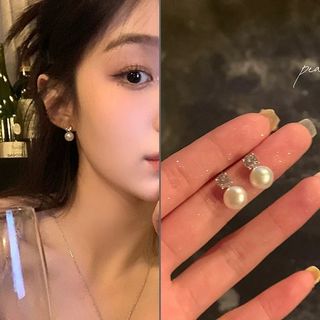 鑽石珍珠耳環64242862479874110