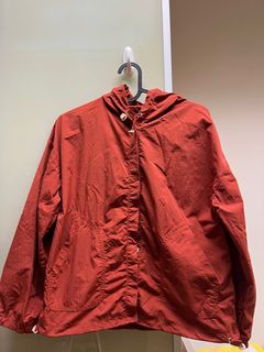 MorMor石榴紅休閒補丁風褸 (輕量防水64218661037827110