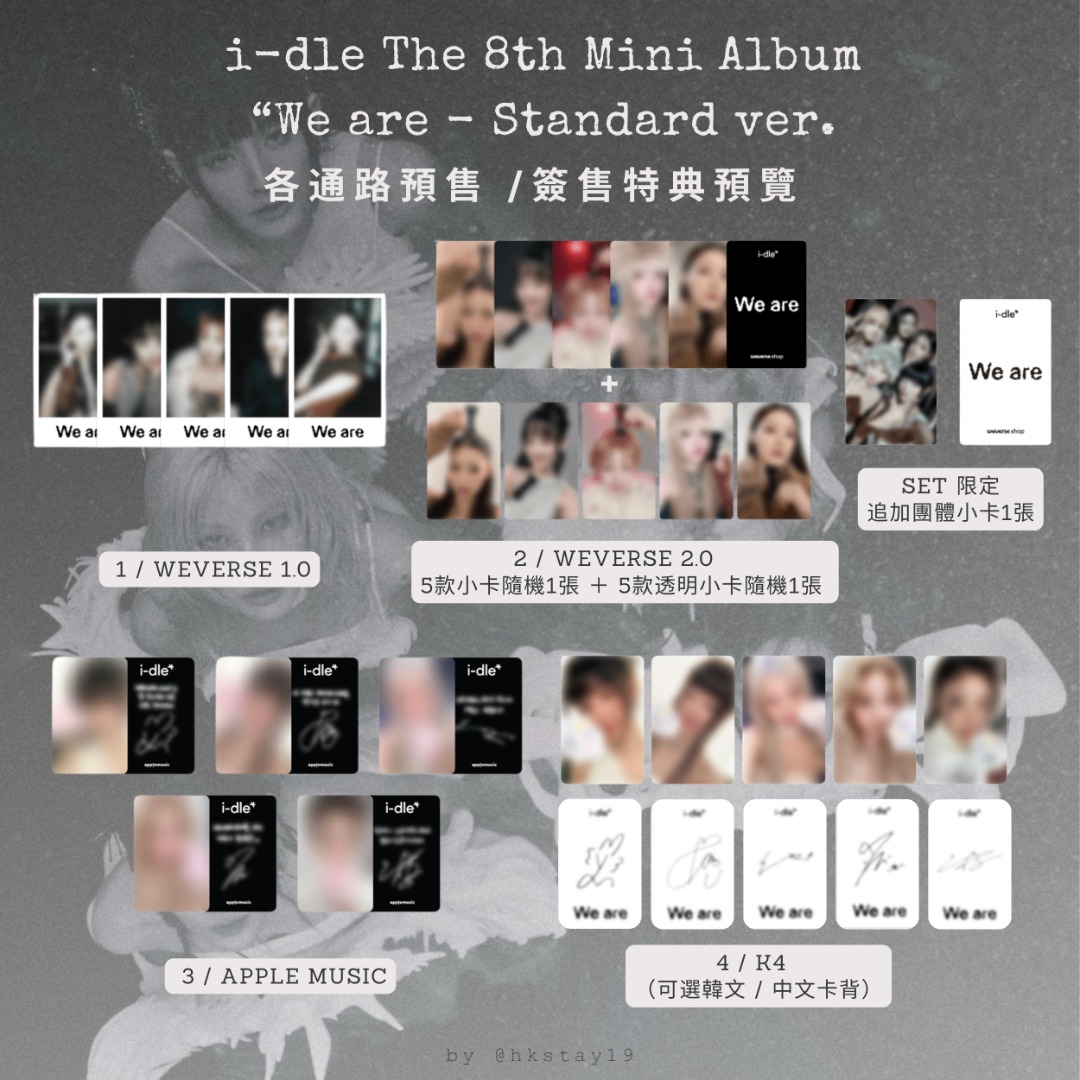 GIDLE I-DLE mini8 ktown4u 特典 トレカ 5枚セット 1 GIDLE I-DLE mini8 ktown4u 特典 トレカ 5枚セット 1 タレントカード
