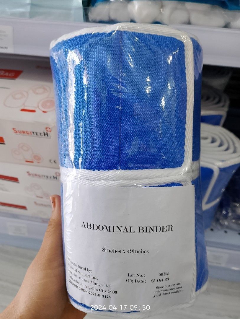 ABDOMINAL BINDER 8X46 INCHES (Category: Medical Supplies & Tools) located in Quezon City. Submitted by marketings84097 (Listing ID 1368300661, Image 2). Description: .