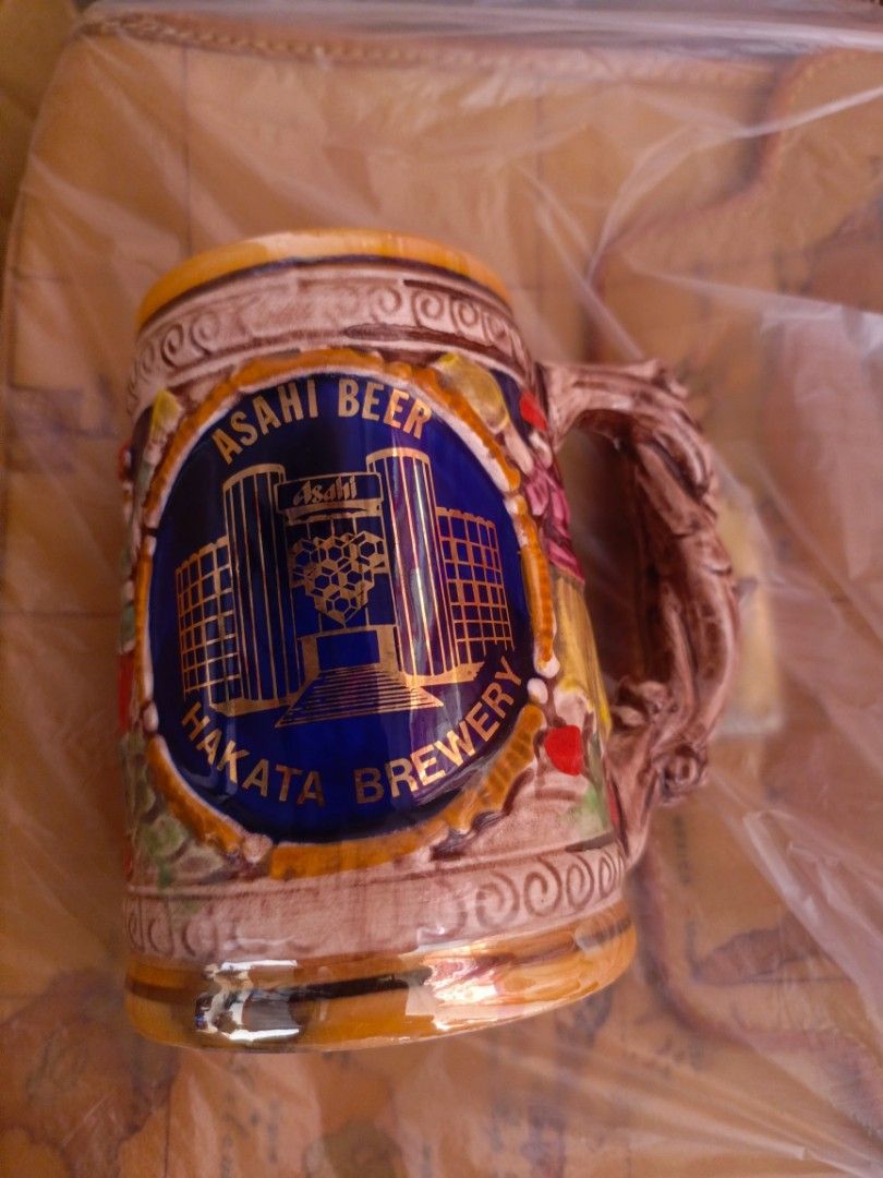 Asahi Beer Hakata Mug (Category: Coffee & Tea Tableware) located in San Jose del Monte. Submitted by m_nshop (Listing ID 1368285103, Image 1). Description: with sign of storage from Japan Auction.