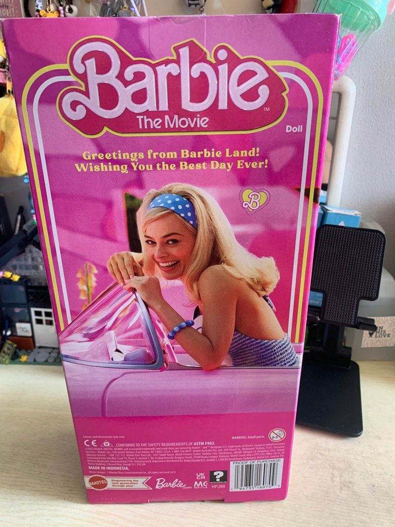 Barbie Doll “The Movie” (Category: Kids Toys) located in Makati City. Submitted by armigr (Listing ID 1368279781, Image 2). Description: Brand new barbie the movie for Sale!! MOP:Gcash/Bank transfer MOD:Lalamove(buyers expense) .
