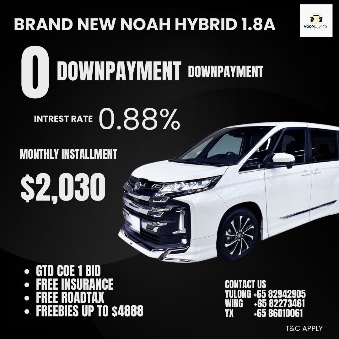 Brand New Toyota Noah Hybrid 1.8A62872685367683119