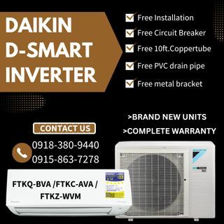 DAIKIN D-SMART INVERTER SPLIT TYPE AIRCON