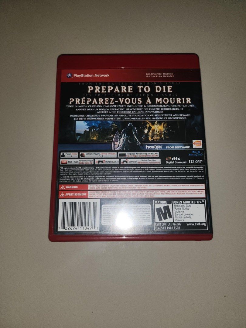 Dark Souls (Category: PlayStation) located in Muntinlupa City. Submitted by greatfindstore (Listing ID 1368217118, Image 2). Description: Via J&T Delivery.