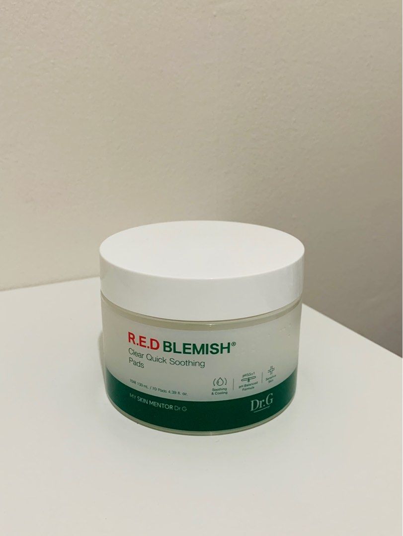 Dr.G R.E.D Soothing Pads (Category: Face Care) located in Cavite. Submitted by mfcenv (Listing ID 1368360187, Image 1). Description: Never been used. Expiry: 04/2026 RFS: Decluttering MOP: Gcash/Maya/Bank Transfer Feel free to dm for more details 🤍.