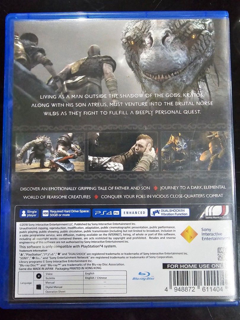 God of War PS4 Game Disc Original (Category: PlayStation) located in Cainta. Submitted by gamerparadise0 (Listing ID 1368328497, Image 2). Description: Original Game Disc PS4 God of War.