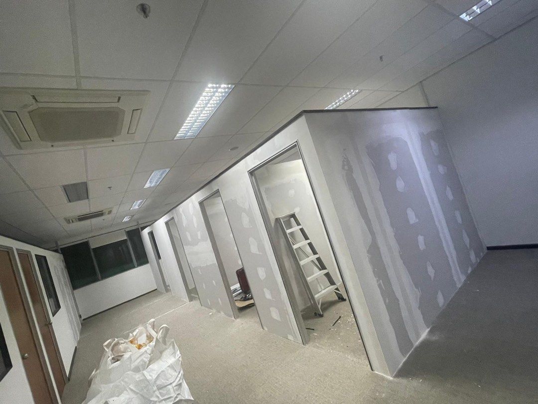 HDB false ceiling partition/Verified SG company Direct false ceiling partition/False ceiling partition/Home partition/Drywall false ceiling partition/Wall plastering/L-box installation62853068113538111