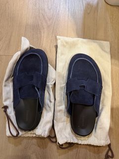 Hermes Go Mule Blue Size 11.5 inches
