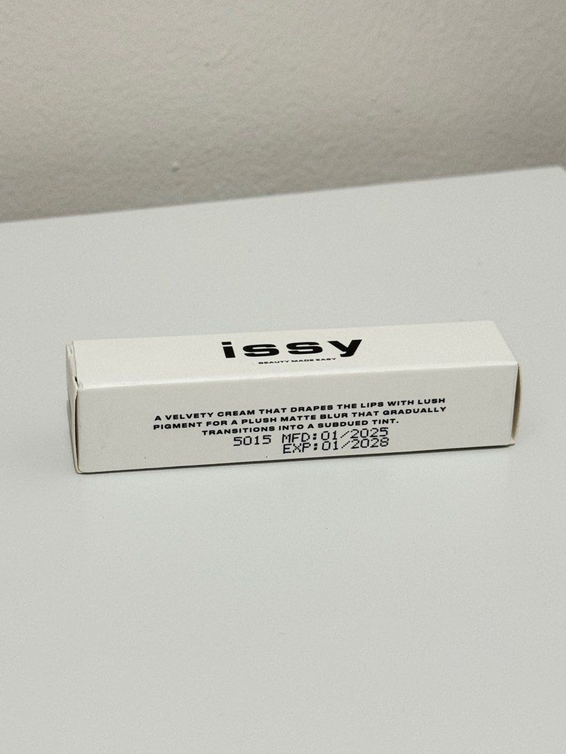 Issy Mousse Lip Tint (Category: Makeup) located in Cavite. Submitted by mfcenv (Listing ID 1368351041, Image 3). Description: Shade: Fixation Swatched only, bought March 2025 RFS: Not my shade MOP: Gcash/Maya/Bank Transfer Feel free to dm for more details 🤍.