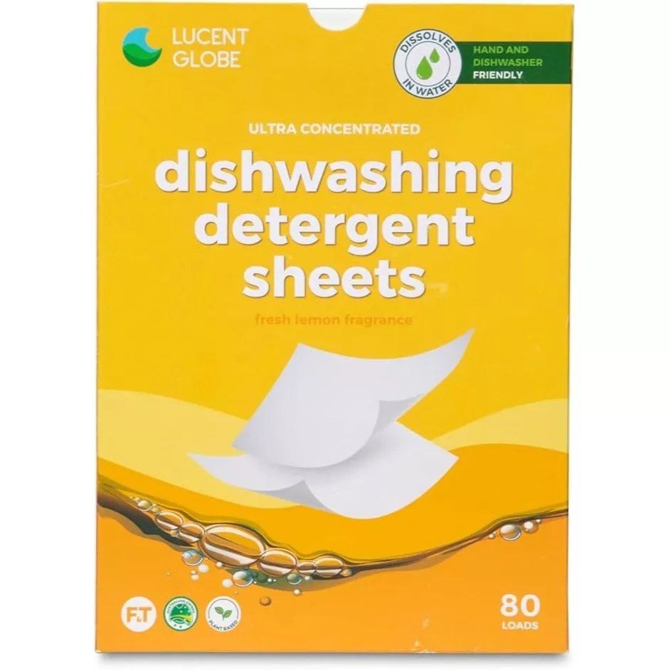 Lucent globe dishwashing sheets (Category: Detergents) located in Singapore. Submitted by constancetanyx (Listing ID 1368258317, Image 2). Description: DISHWASHING DETERGENT SHEETS (UP TO 80 WASHES) FRESH LEMON 1 pack 80 washes. Same product different packaging from the same company Lucent Globe. I bought wrongly tgt with laundry sheets. Selling both for $10. .