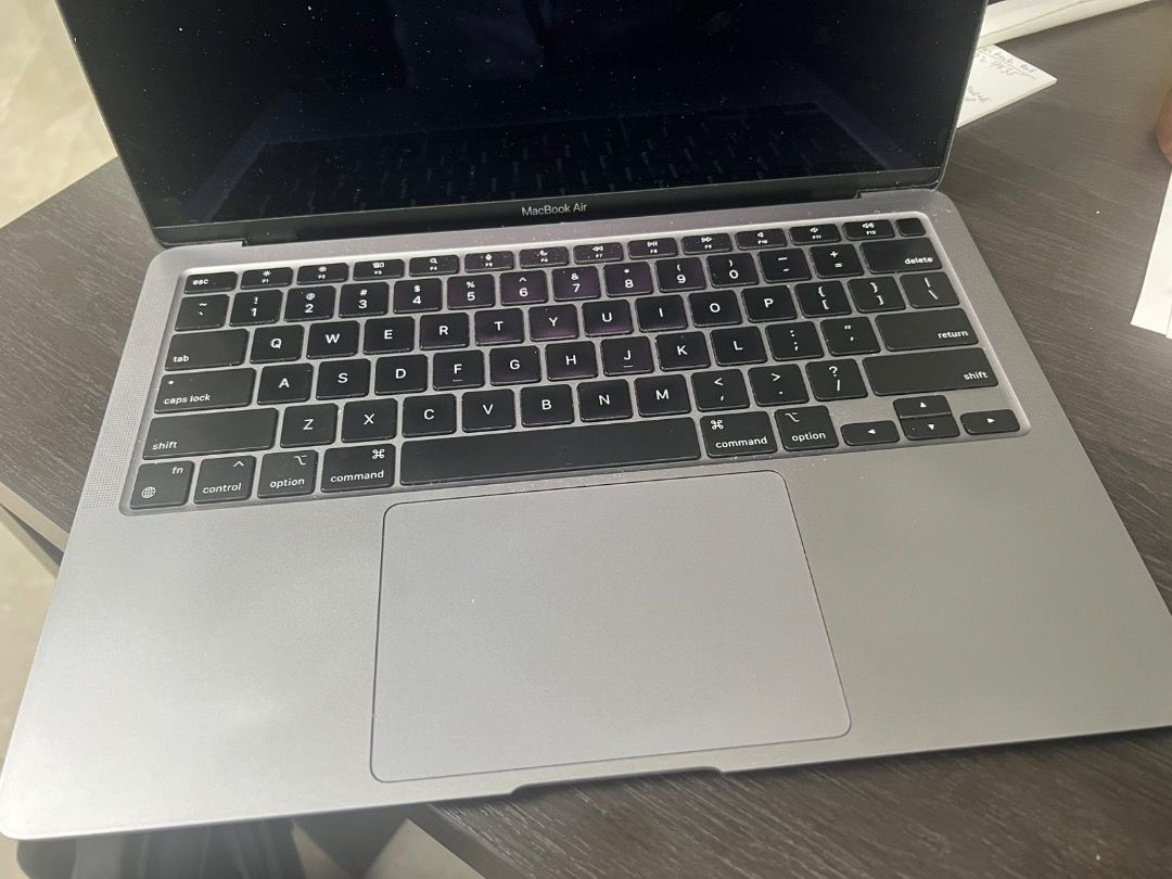 Macbook Air M1 13" (Space Grey) (Category: Laptops & Notebooks) located in Quezon City. Submitted by steb123 (Listing ID 1368235237, Image 3). Description: Macbook Air M1 (Space Grey) 99% Smooth Complete with box and accessories No defects 8GB RAM 256 SSD .
