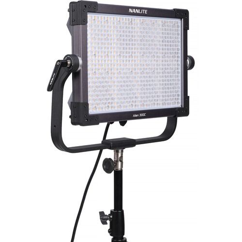 Nanlite Alien 300C LED Light Panel (Category: Camera Bags & Carriers) located in San Juan City. Submitted by urbangiz_greenhillsmall (Listing ID 1368269066, Image 2). Description: Nanlite Alien 300C LED Light Panel Key Features: > For Studio & Film/TV Production > Output: 28,630 Lux at 3.3′ (5600K) > 2000-12,000K; RGBWW Color Control > 20.2 x 17.8″ Panel; AC/DC Operation > CRI 96 | TLCI 97 > Onboard, DMX/RDM, CRMX & App Control > 15 Special Effec