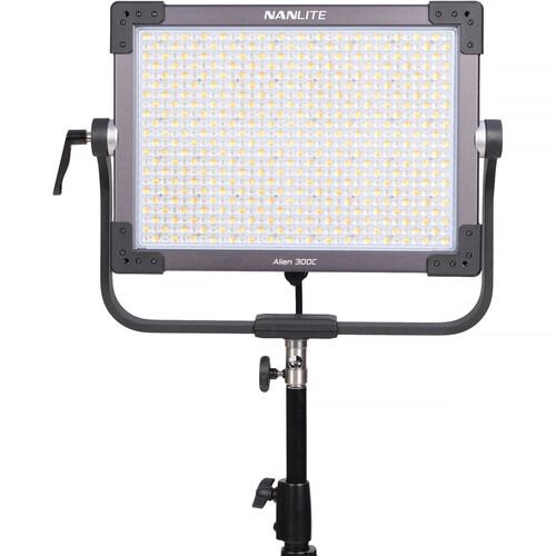 Nanlite Alien 300C LED Light Panel (Category: Camera Bags & Carriers) located in San Juan City. Submitted by urbangiz_greenhillsmall (Listing ID 1368269066, Image 3). Description: Nanlite Alien 300C LED Light Panel Key Features: > For Studio & Film/TV Production > Output: 28,630 Lux at 3.3′ (5600K) > 2000-12,000K; RGBWW Color Control > 20.2 x 17.8″ Panel; AC/DC Operation > CRI 96 | TLCI 97 > Onboard, DMX/RDM, CRMX & App Control > 15 Special Effec