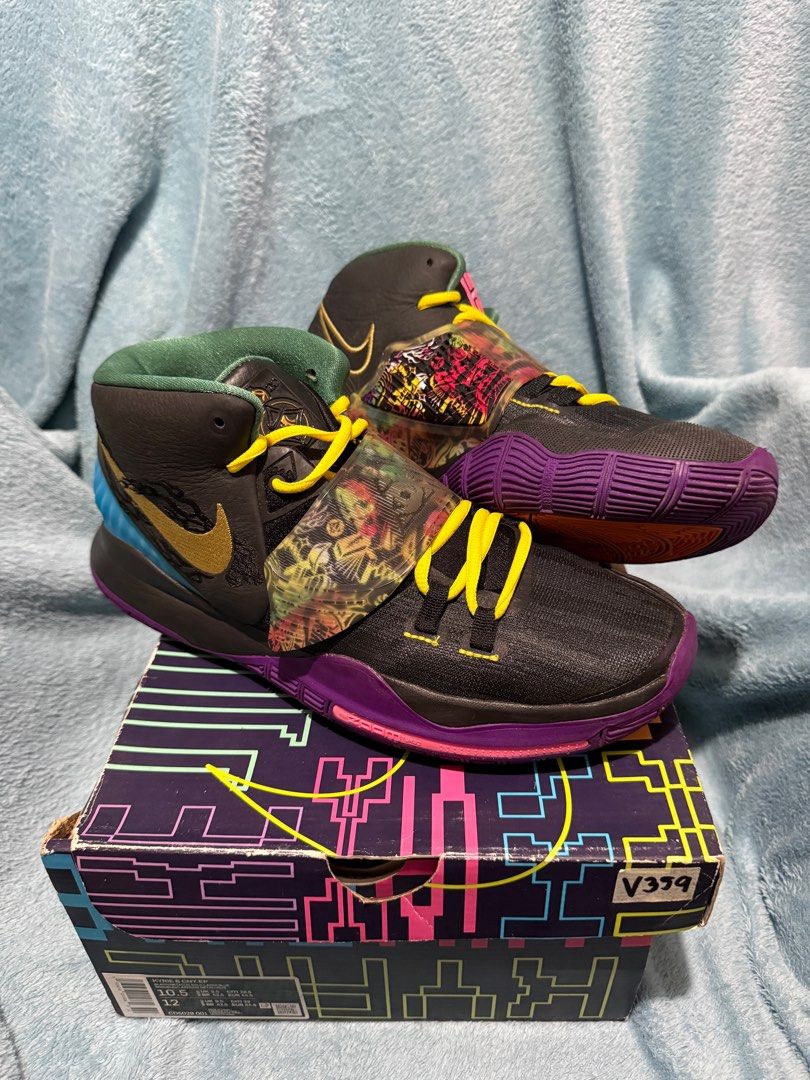 Nike Kyrie 6 CNY (Category: Sneakers) located in Makati City. Submitted by evrlg (Listing ID 1368318448, Image 2). Description: FOR SALE/TRADE Nike Kyrie 6 CNY Size 10.5 Used, in good condition (no seps, no drags) With og box Php 4,000 (less 500 if you follow us on ig @peter.kicks1210) Makati area meet or shipping.