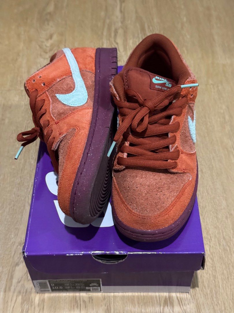 OPEN NEGO!! NIKE SB LOW DUNK PRO PRM MYSTIC RED/EMERALD RISE