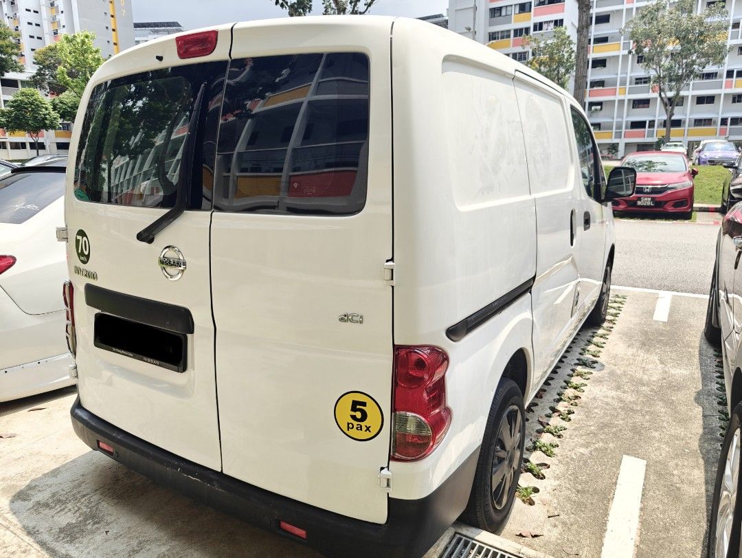 Cheap Van Rental . Low Deposit NV200 Manual Rental (Category: Commercial Vehicles for Rent) located in Singapore. Submitted by jkcarmartautomotive (Listing ID 1368275190, Image 3). Description: (1) Nissan NV200 Manual Petrol, 5 Doors Availability: Immediate Price: $1300/mth or $325/week Minimum 1 month Contract (2) Toyota Hiace Euro 5 Manual - Diesel - 5 Doors Availability: Immediate Price: $1599/mth or in $399/weekly Refundable Deposit $500.