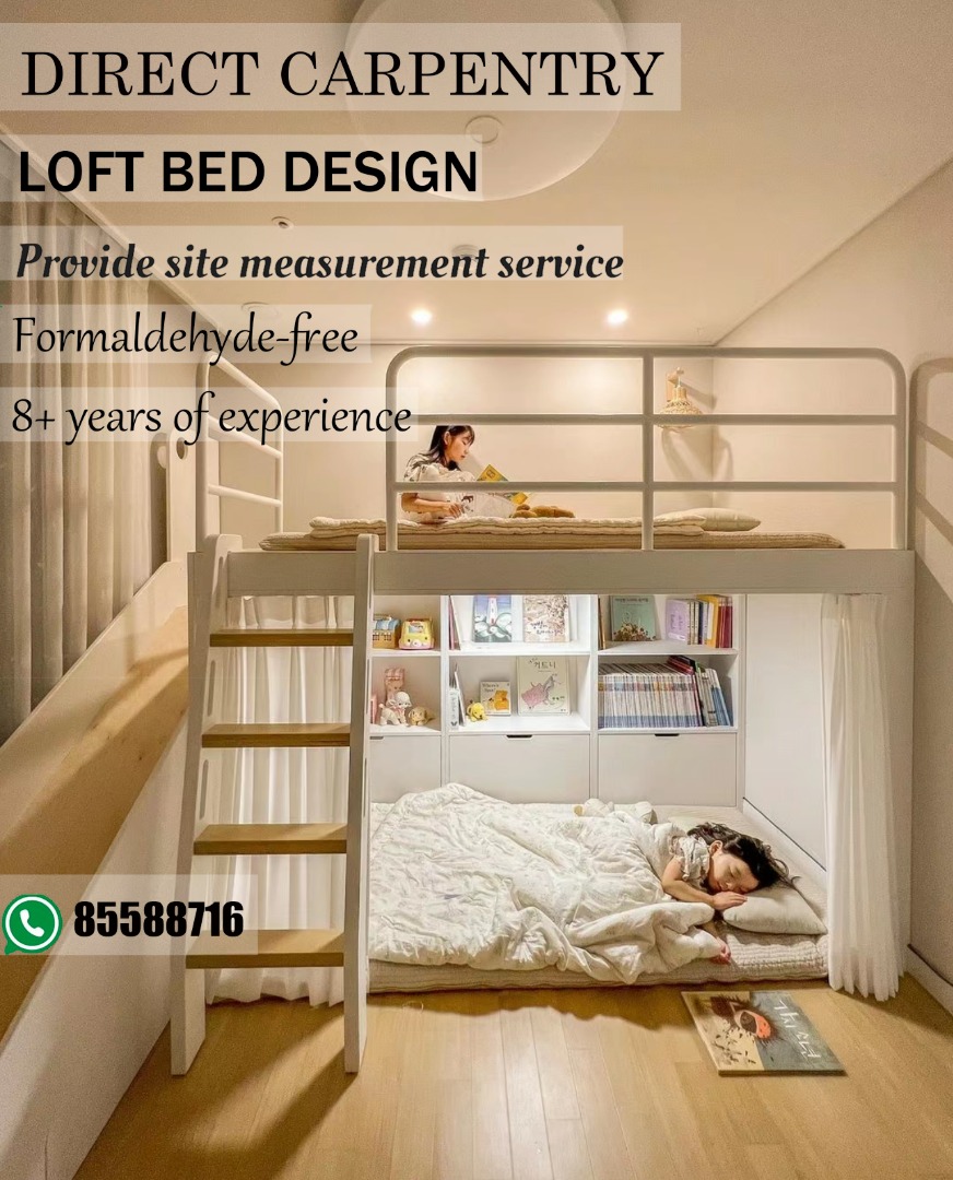 【SG Local Contractor】【Custom Furniture】Customized Loft bed/Bunk bed ... - Customized Used Loft Furniture Maker
