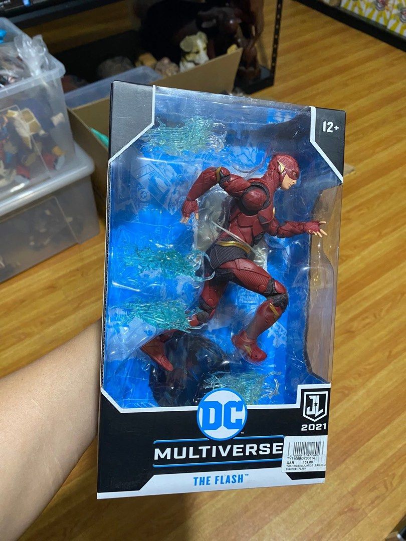 The Flash (Category: Figurines & Statues) located in Taytay. Submitted by michidc (Listing ID 1368237004, Image 2). Description: Flash 7.5” tall Fully Articulated With base With card 1,xxx only Authentic By: McFarlane Toys Sealed MISB Bought from Qatar. As is where is What you see is what you get Valley 06, Parañaque Pick up Lalamove Shipping via Flash add 150 Shipping via LBC add 290.