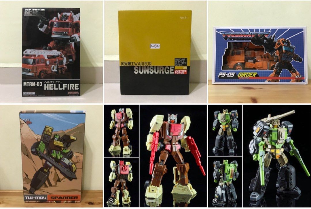 Toyworld Springer Transformer masterpiece Badcube sunsurge sunstreaker, Toyworld spanner ...