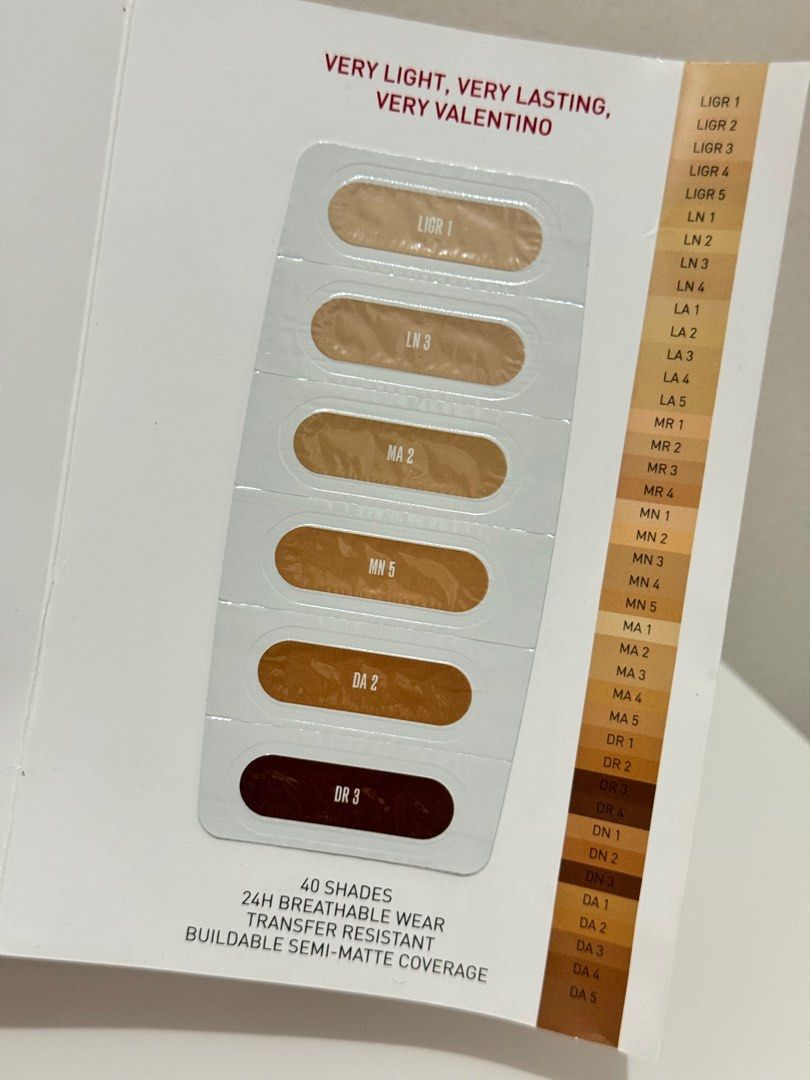 Valentino Perfecting Foundation (Sample) (Category: Makeup) located in Cavite. Submitted by mfcenv (Listing ID 1368354103, Image 3). Description: This is a sample / trial only. Folds are due to storage, but never been used. MOP: Gcash/Maya/Bank Transfer Feel free to dm for more details 🤍 .