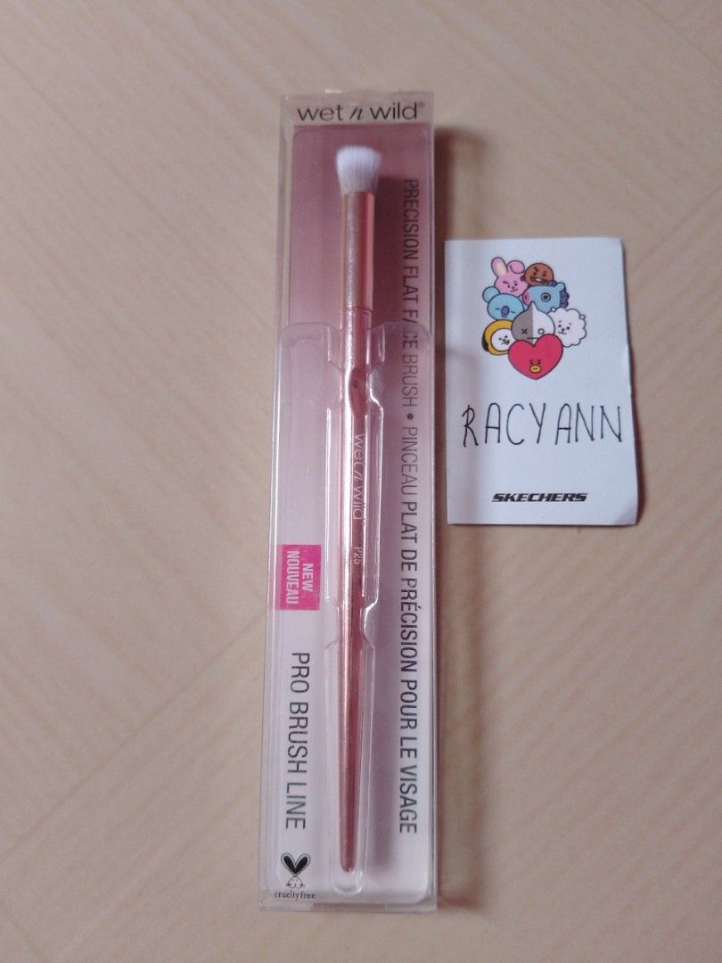 Wet n Wild Pro Brush Line - Precision Flat Face Brush (Category: Makeup) located in Rizal. Submitted by reyshishibal (Listing ID 1368307653, Image 1). Description: - brandnew and SEALED - authentic official, scan the barcode to check authenticity - est sf if jnt: around 50 only ✅installment (original price+ 100) in 2 months 🌸MOP: G/cash 🌸MOD: JnT or lalamove/SDD @icysellz on carou/sel @raeseashellz on sho/pee.