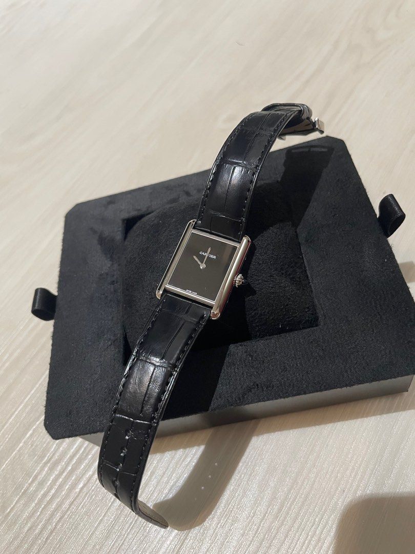 Authentic Cartier Tank Must Large (Category: Luxury Watches) located in Quezon City. Submitted by breakmyfashion (Listing ID 1368509126, Image 3). Description: Definitely a collector’s piece. Tank must is one of Cartier’s classic pieces. Comes with box, dust bag, warranty and receipt. .